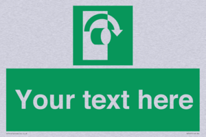 Custom Turn Clockwise Sign